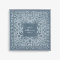 Blue Be Still and Know Canvas Art Print