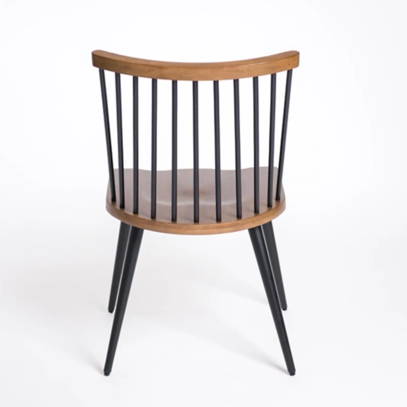 Holland Black & Brown Dining Chairs, Set of 2