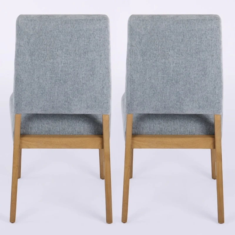 Blue Upholstered Reynolds Dining Chairs, Set of 2