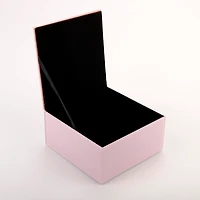 Pink Glass Monogram C Jewelry Box