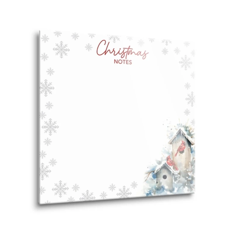 Cardinal Christmas Note Dry Erase Board, 8x8 in.