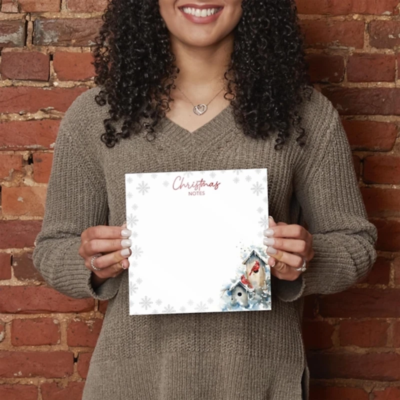 Cardinal Christmas Note Dry Erase Board, 8x8 in.