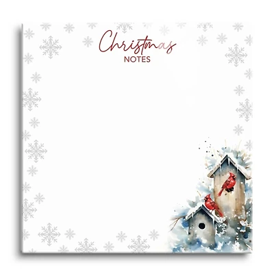 Cardinal Christmas Note Dry Erase Board