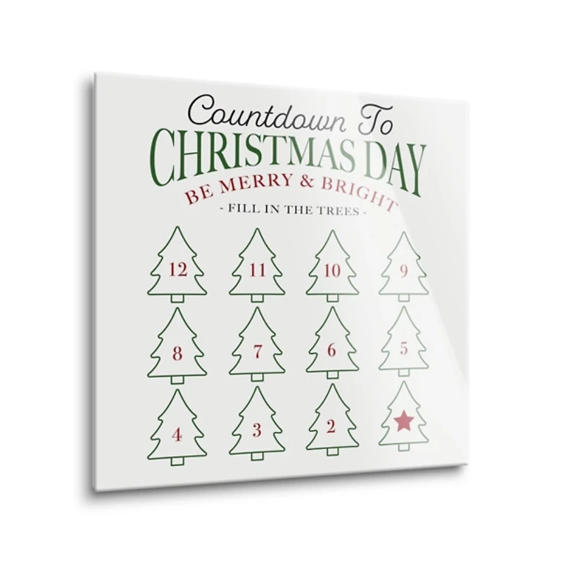 Countdown to Christmas Dry Erase Board