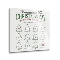 Countdown to Christmas Dry Erase Board