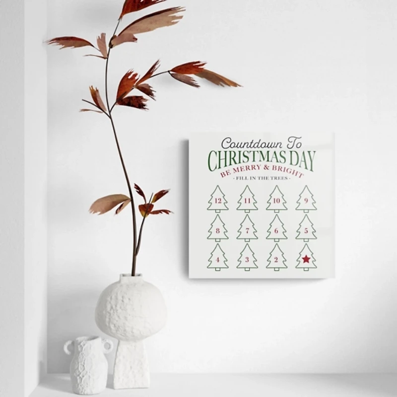 Countdown to Christmas Dry Erase Board