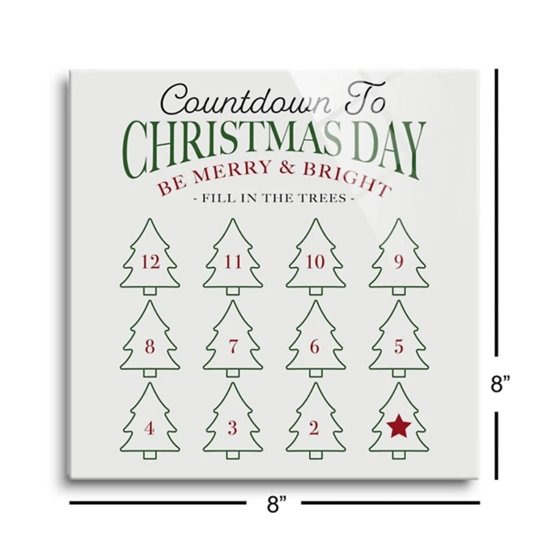 Countdown to Christmas Dry Erase Board