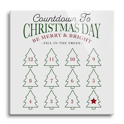 Countdown to Christmas Dry Erase Board