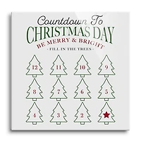 Countdown to Christmas Dry Erase Board