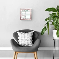 Classic Christmas Plaid Dear Santa Dry Erase Board