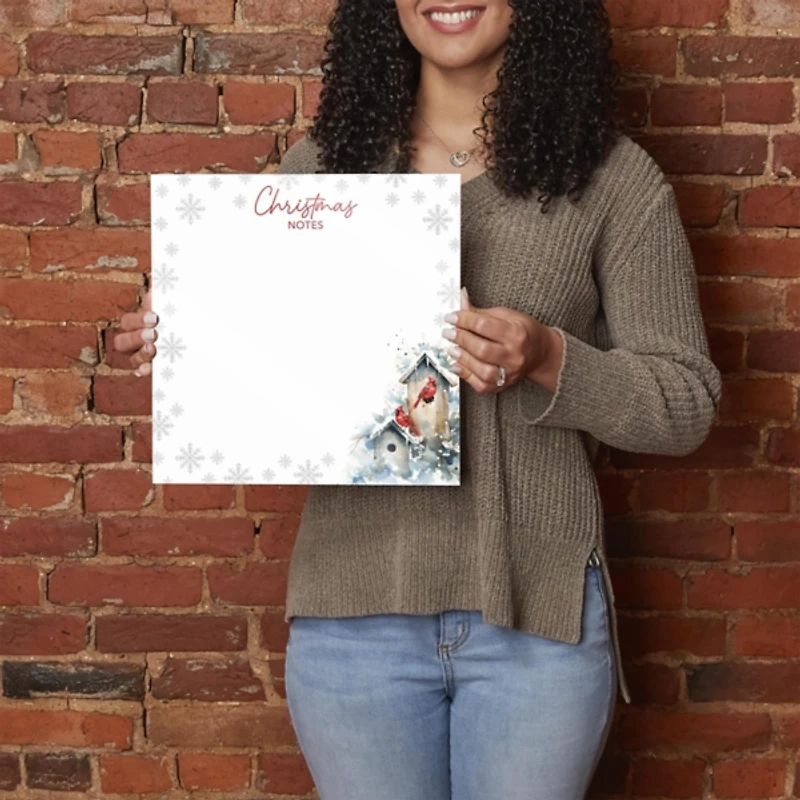 Cardinal Christmas Note Dry Erase Board, 12x12 in.
