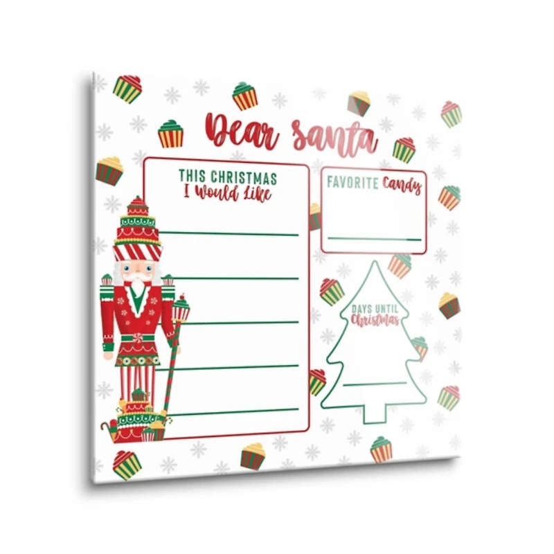 Classic Candyland Dear Santa Dry Erase Board