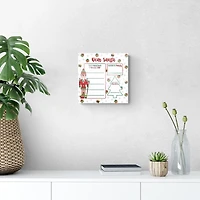 Classic Candyland Dear Santa Dry Erase Board