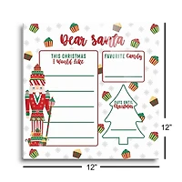 Classic Candyland Dear Santa Dry Erase Board