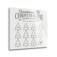 Countdown to Christmas Dry Erase Board, 12x12 in.