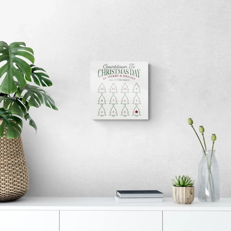 Countdown to Christmas Dry Erase Board, 12x12 in.