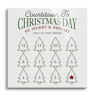 Countdown to Christmas Dry Erase Board, 12x12 in.