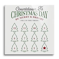 Countdown to Christmas Dry Erase Board, 12x12 in.