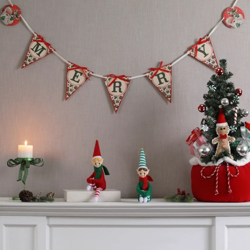 Recordable Knee Hugger Elves, Set of 2