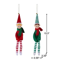 Recordable Knee Hugger Elves, Set of 2