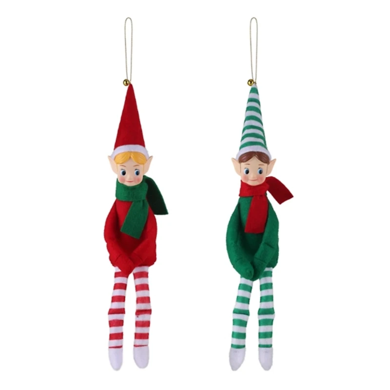 Recordable Knee Hugger Elves, Set of 2