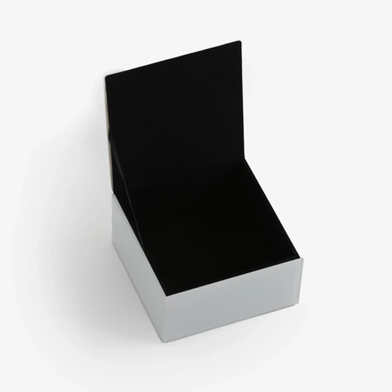 Ivory Glass Monogram T Jewelry Box