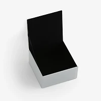 Ivory Glass Monogram T Jewelry Box