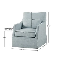 Skirted Swivel Martha Stewart Accent Chair