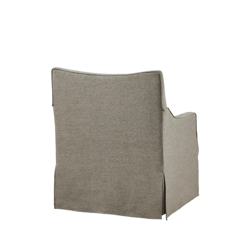 Tan Skirted Swivel Martha Stewart Accent Chair