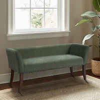 Sage Green Upholstered Antonia Bench