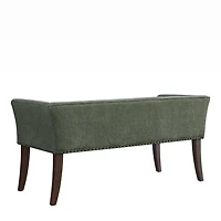 Sage Green Upholstered Antonia Bench