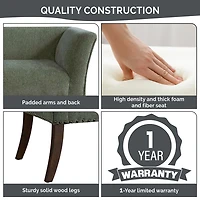 Sage Green Upholstered Antonia Bench