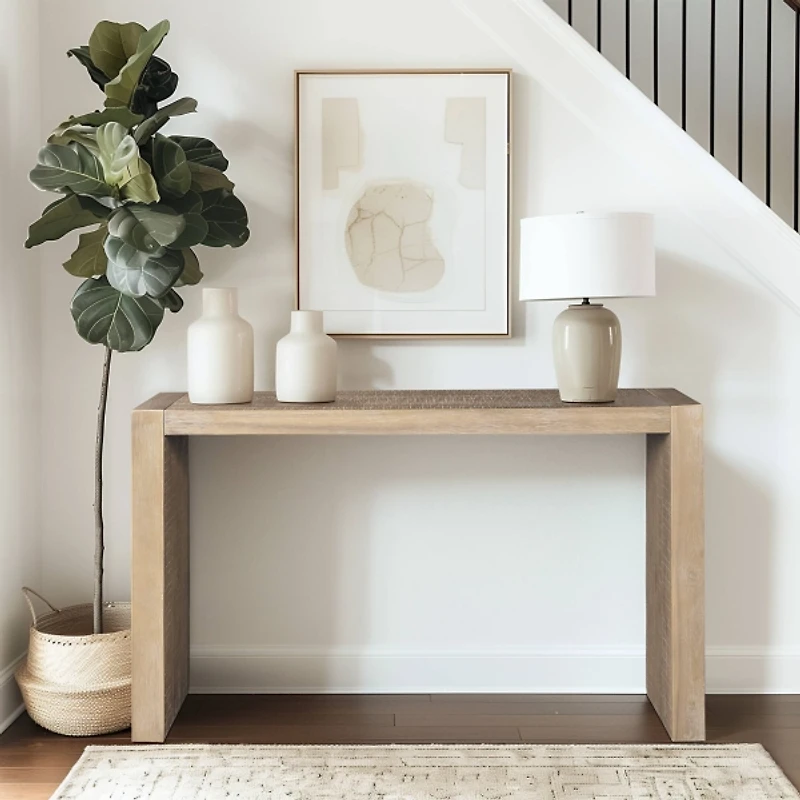 Natural Monterey Console Table