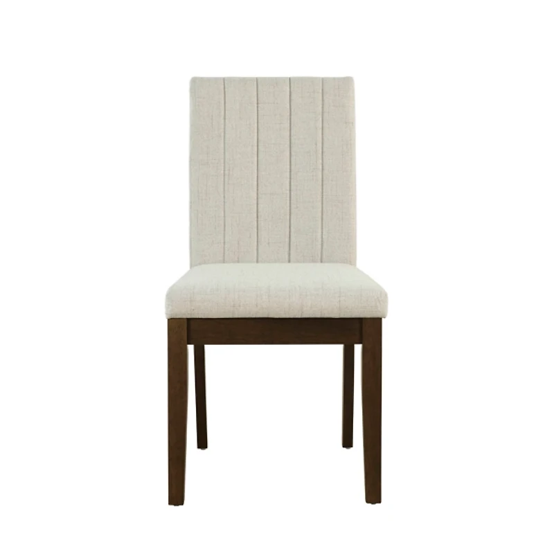 Everly Taupe Upholstered Dining Chairs, Set of 2