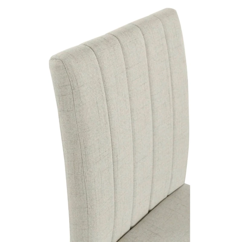 Everly Taupe Upholstered Dining Chairs, Set of 2