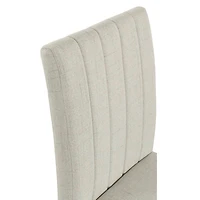 Everly Taupe Upholstered Dining Chairs, Set of 2