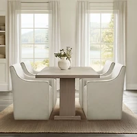 Elaine Cream Upholstered Dining Chair