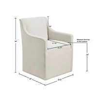 Elaine Cream Upholstered Dining Chair