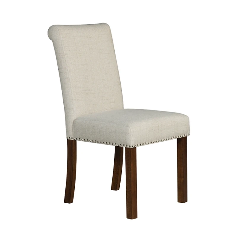 Aubrey Natural Upholstered 2-pc. Dining Chair Set