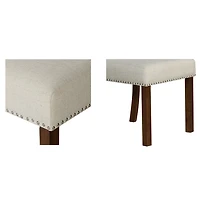 Aubrey Natural Upholstered 2-pc. Dining Chair Set
