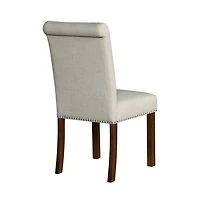 Aubrey Natural Upholstered 2-pc. Dining Chair Set