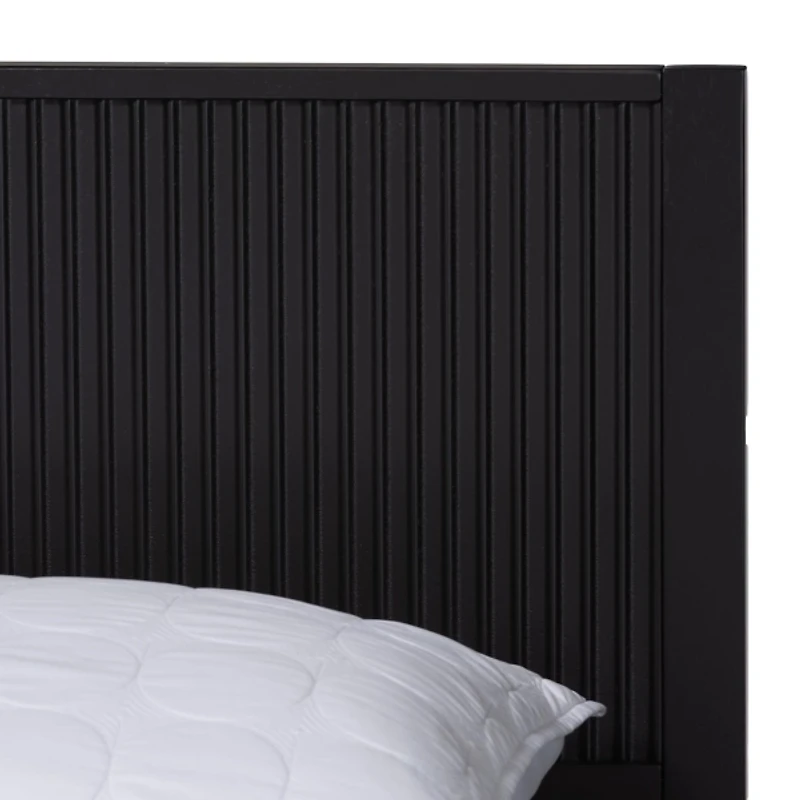 Wood Fluted Headboard Primrose Queen Bed