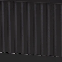 Black Wood Fluted Headboard Primrose King Bed