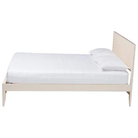 Ivory Wood Fluted Headboard Primrose King Bed