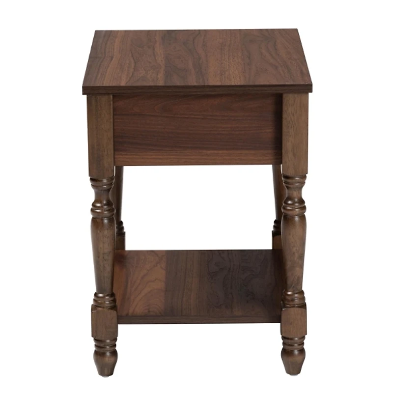 Dark Brown James 1-Drawer Nightstand