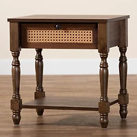 Dark Brown James 1-Drawer Nightstand