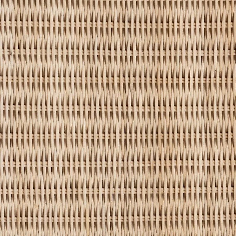 Sun Bleached Braided Rattan Nightstand