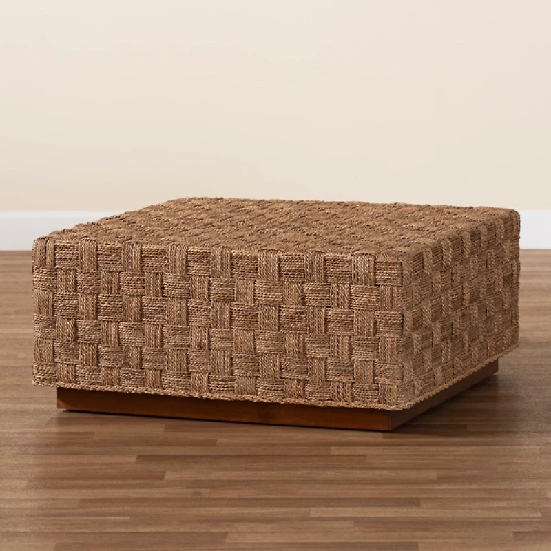 Seagrass Wrapped Coffee Table