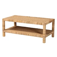 Woven Natural Rattan Bali Coffee Table