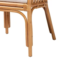 Light Honey Rattan Accent Chair